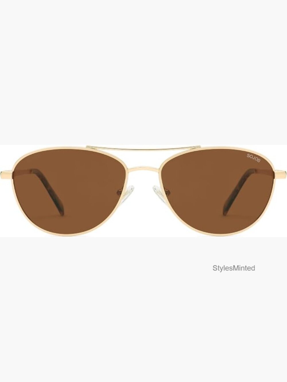 Unisex Retro Aviator Polarized Sunglasses UV Protection Double Bridge